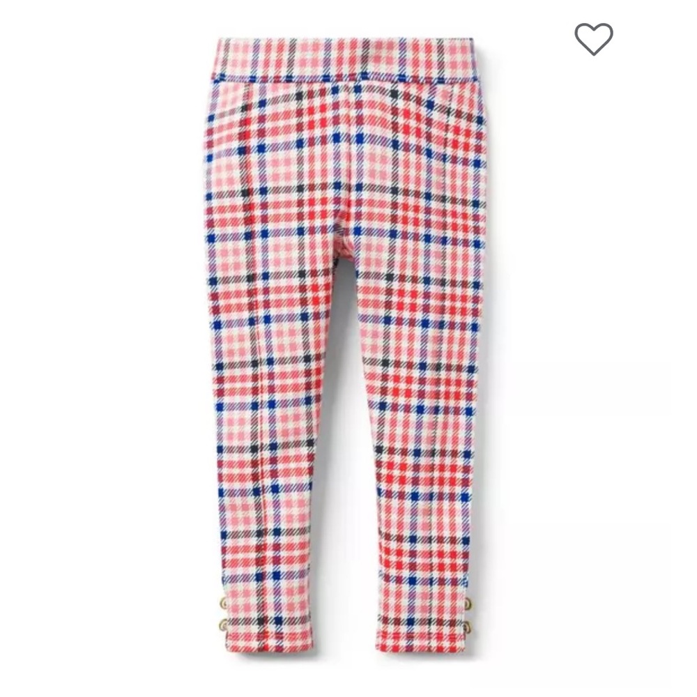 Janie and Jack Plaid Ponte Pant 7